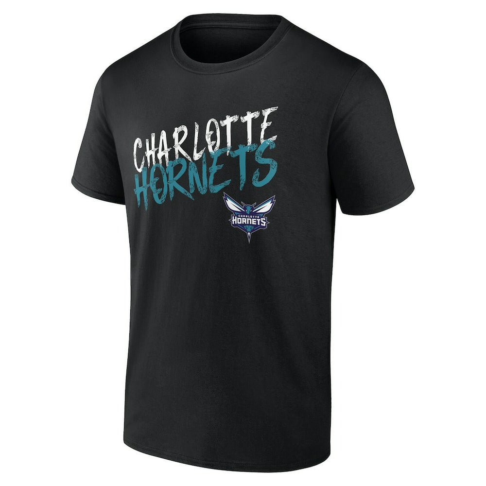 Charlotte Hornets Hustle Custom T-Shirt Black