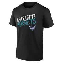 Charlotte Hornets Hustle Custom T-Shirt Black