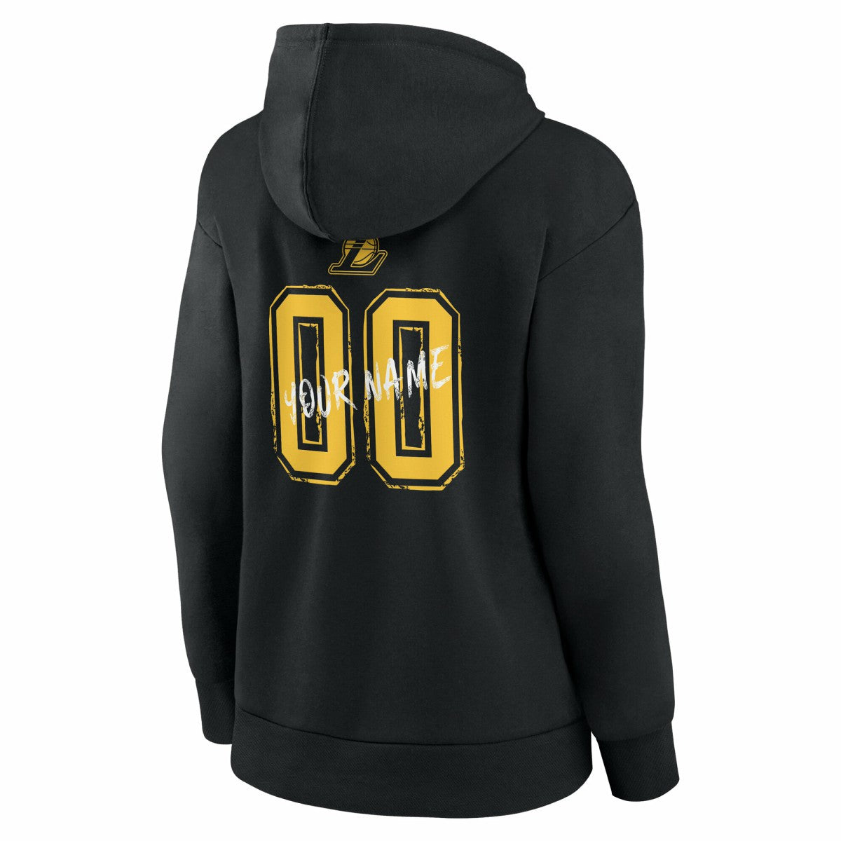 Los Angeles Lakers Women's Hustle Custom Pullover Hoodie Black