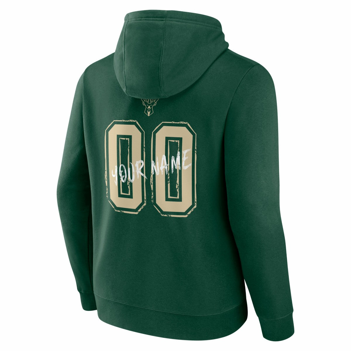 Milwaukee Bucks Hustle Custom Pullover Hoodie Hunter Green
