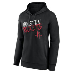 Houston Rockets Women's Hustle Custom Pullover Hoodie Black