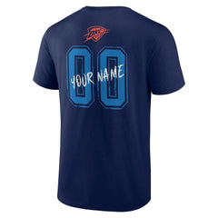 Oklahoma City Thunder Hustle Custom T-Shirt Navy