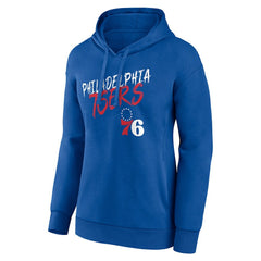 Philadelphia 76ers Women's Hustle Custom Pullover Hoodie Royal