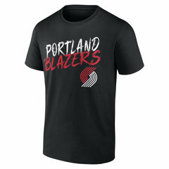Portland Trail Blazers Hustle Custom T-Shirt Black