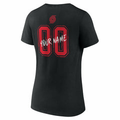 Portland Trail Blazers Women's Hustle Custom V-Neck T-Shirt Black