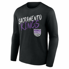 Sacramento Kings Hustle Custom Long Sleeve T-Shirt Black