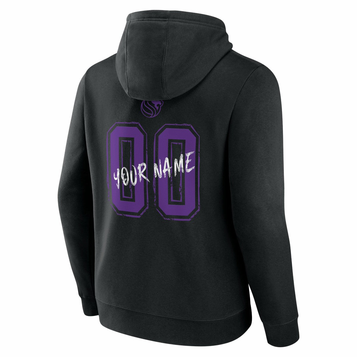 Sacramento Kings Hustle Custom Pullover Hoodie Black