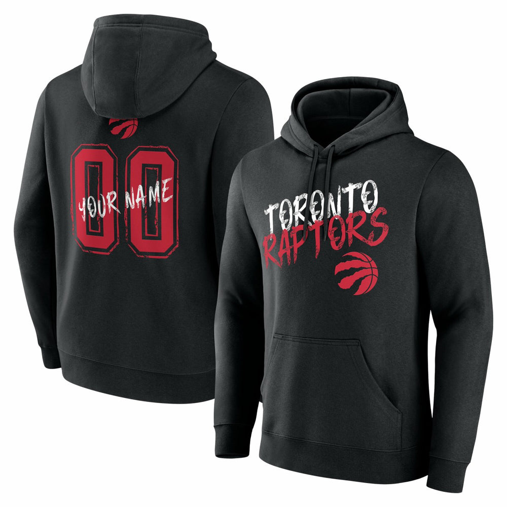 Toronto Raptors Hustle Custom Pullover Hoodie Black