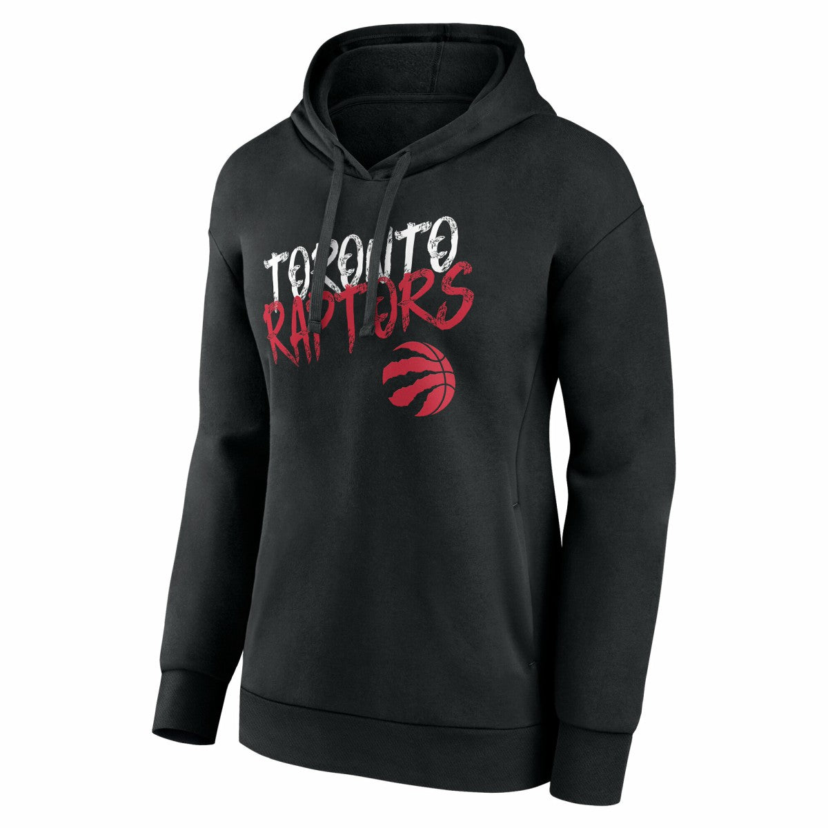 Toronto Raptors Women's Hustle Custom Pullover Hoodie Black