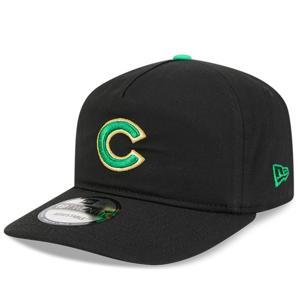 Chicago Cubs New Era 2026 St. Patrick's Day 19TWENTY Adjustable Hat - Black Hats