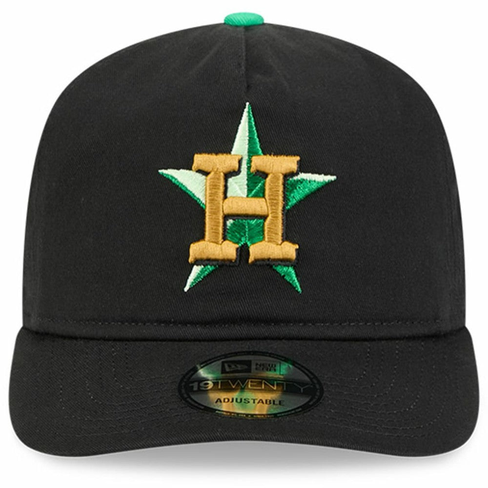 Houston Astros New Era 2026 St. Patrick's Day 19TWENTY Adjustable Hat - Black Hats
