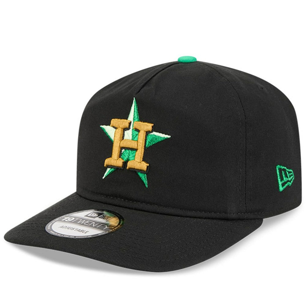 Houston Astros New Era 2026 St. Patrick's Day 19TWENTY Adjustable Hat - Black Hats