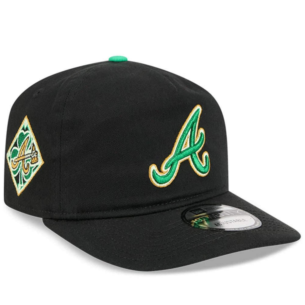 Atlanta Braves New Era 2026 St. Patrick's Day 19TWENTY Adjustable Hat - Black Hats