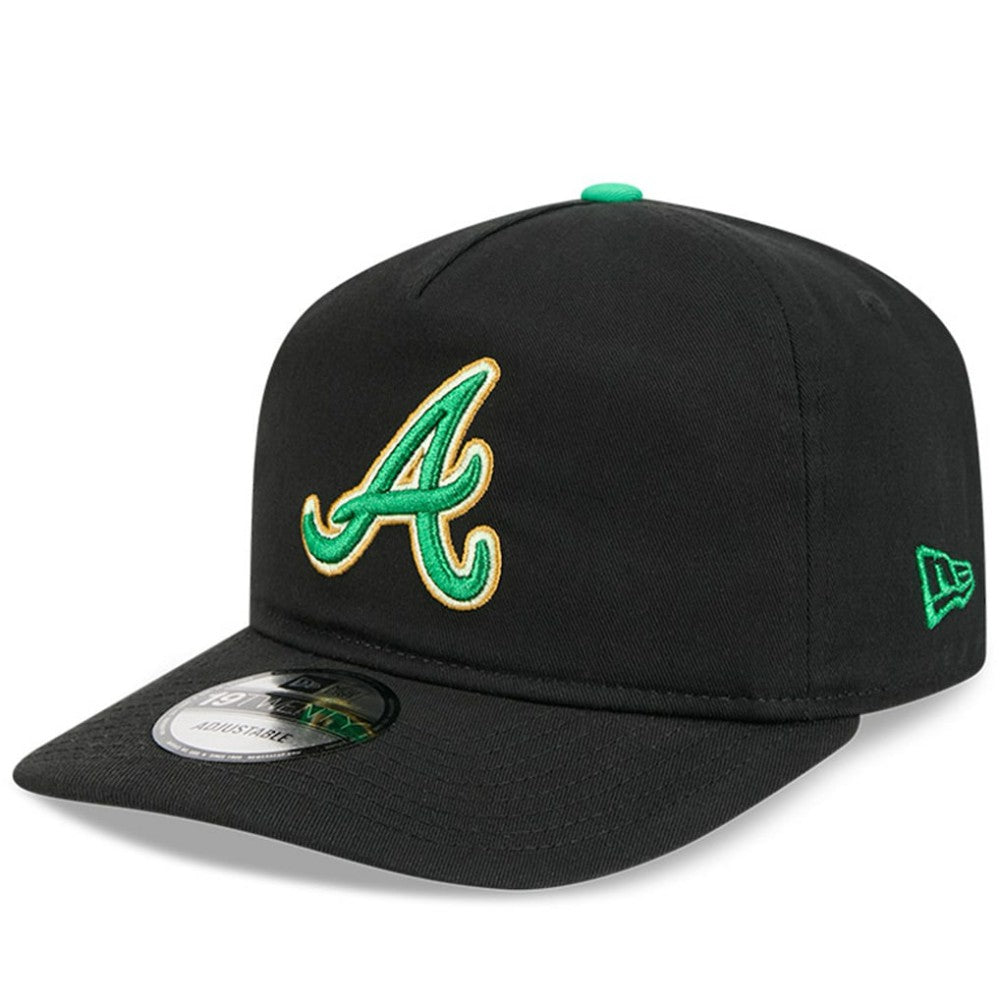 Atlanta Braves New Era 2026 St. Patrick's Day 19TWENTY Adjustable Hat - Black Hats
