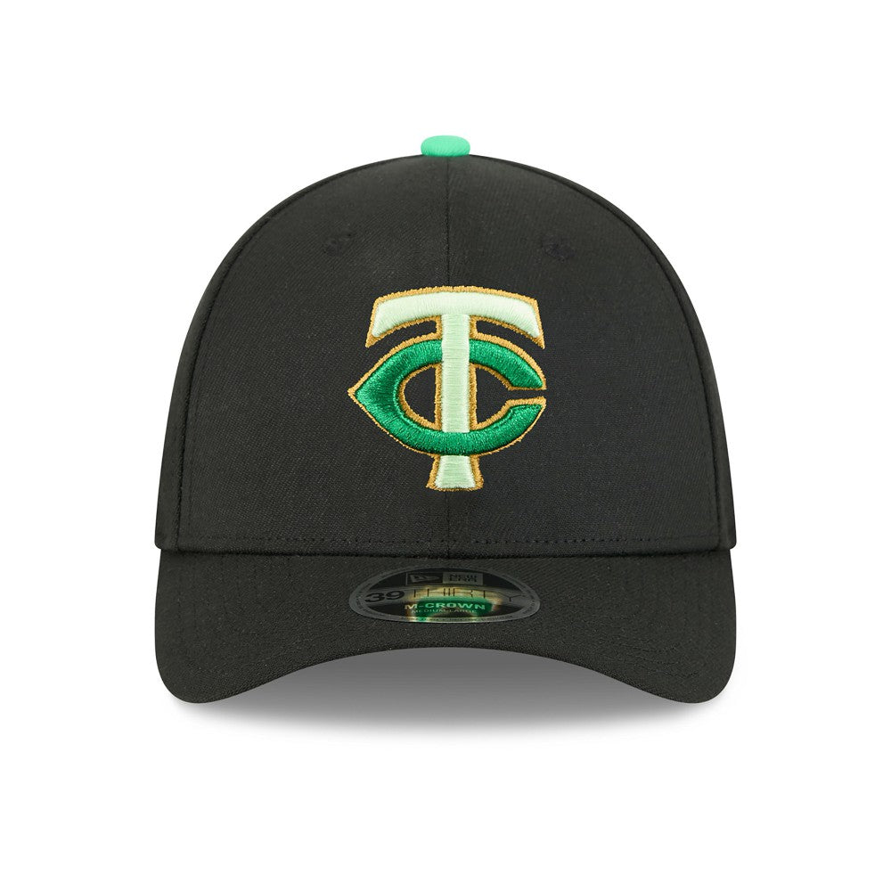 Minnesota Twins New Era 2026 St. Patrick's Day 39THIRTY Flex Hat - Black Hats