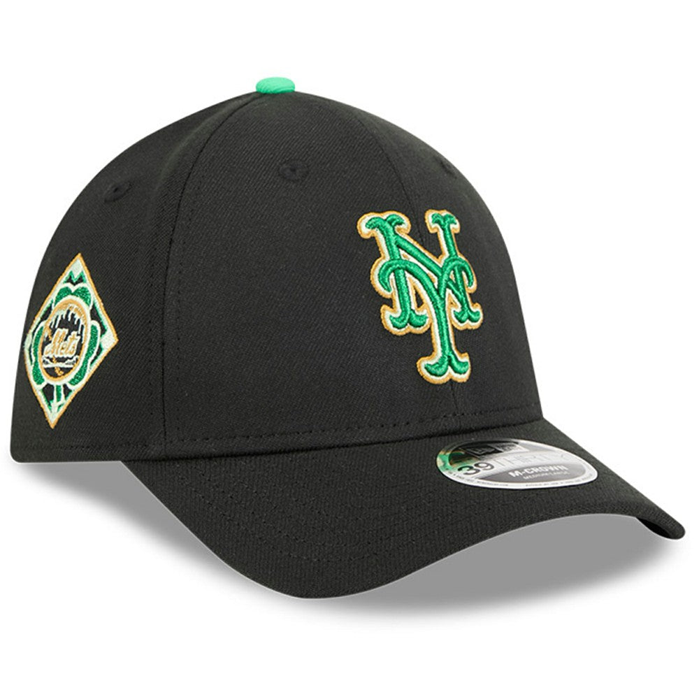 New York Mets New Era 2026 St. Patrick's Day 39THIRTY Flex Hat - Black Hats