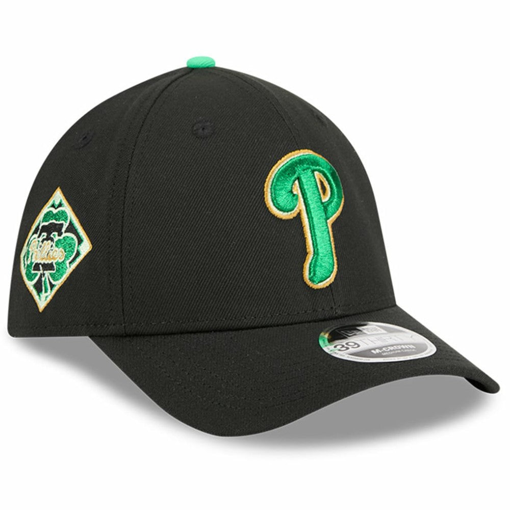 Philadelphia Phillies New Era 2026 St. Patrick's Day 39THIRTY Flex Hat - Black Hats
