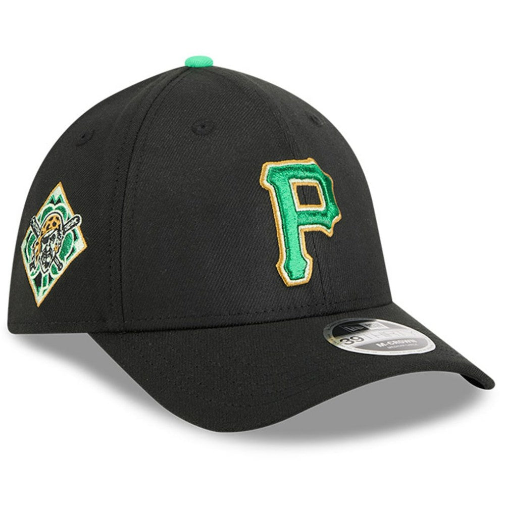 Pittsburgh Pirates New Era 2026 St. Patrick's Day 39THIRTY Flex Hat - Black Hats