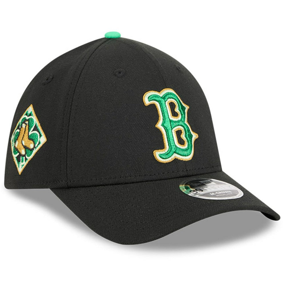 Boston Red Sox New Era 2026 St. Patrick's Day 39THIRTY Flex Hat - Black Hats