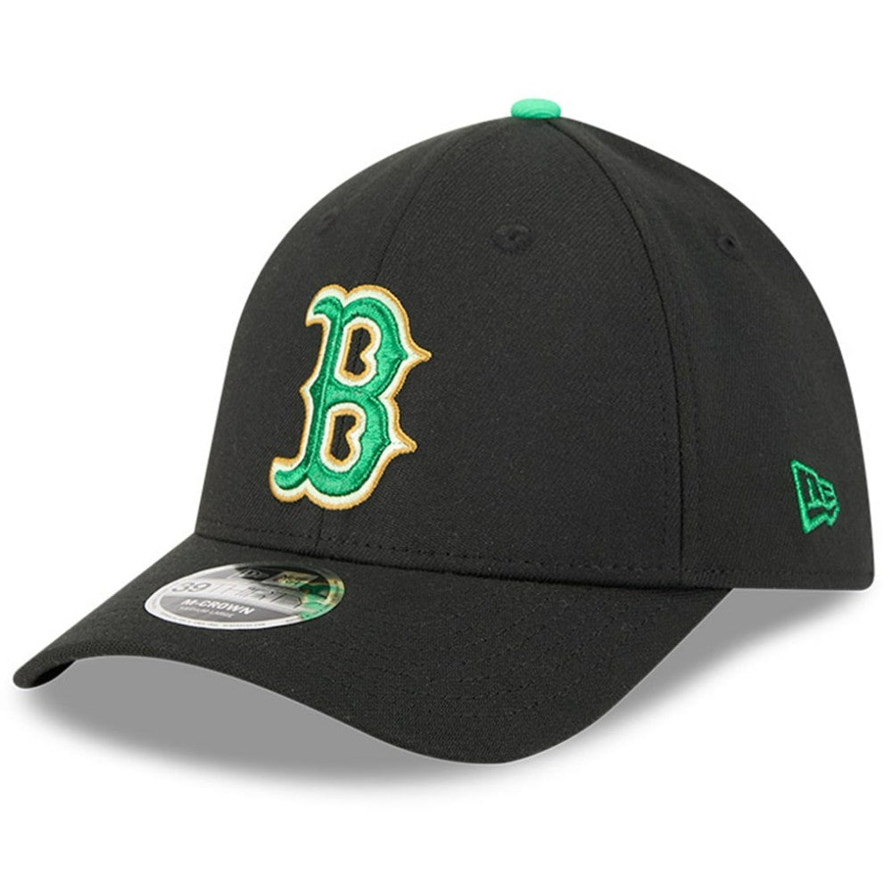 Boston Red Sox New Era 2026 St. Patrick's Day 39THIRTY Flex Hat - Black Hats