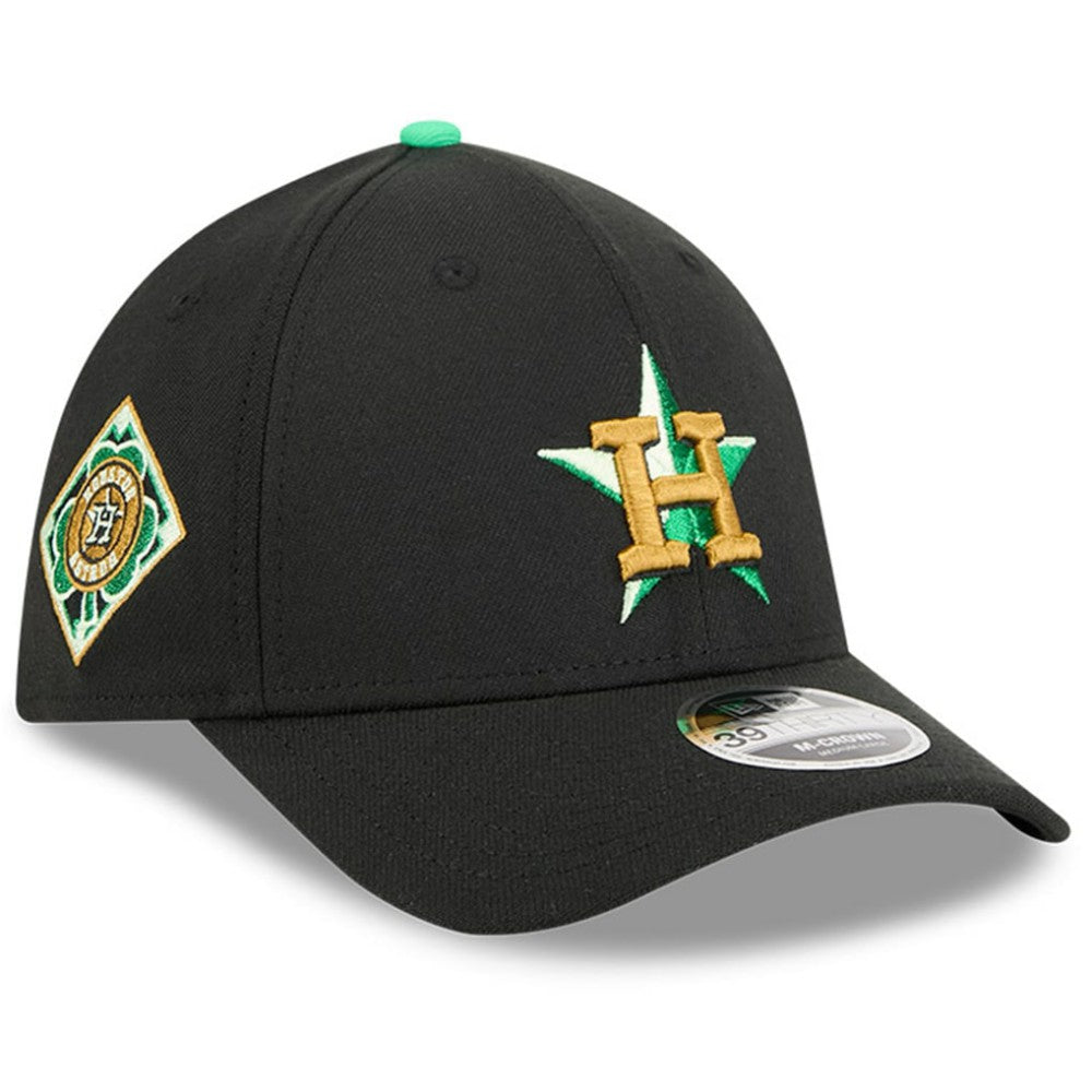 Houston Astros New Era 2026 St. Patrick's Day 39THIRTY Flex Hat - Black Hats