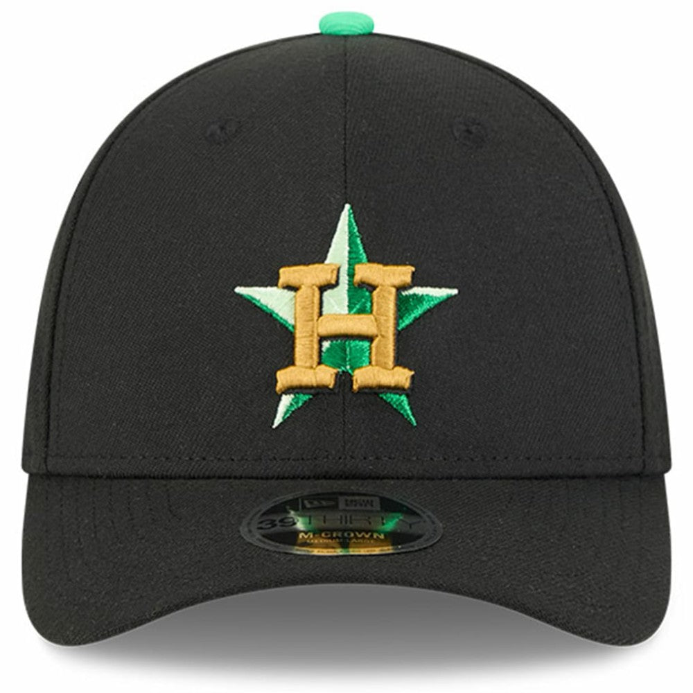 Houston Astros New Era 2026 St. Patrick's Day 39THIRTY Flex Hat - Black Hats