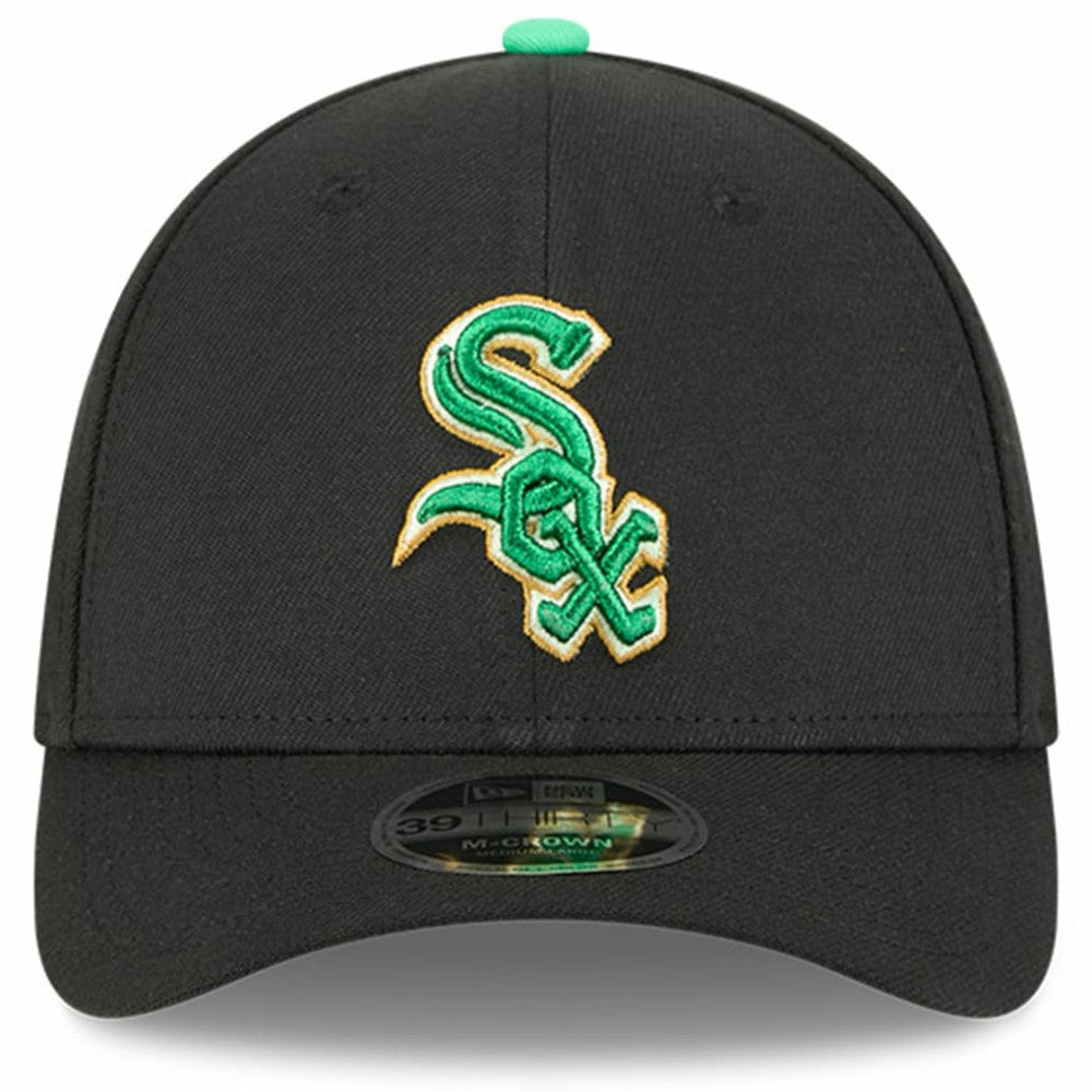 Chicago White Sox New Era 2026 St. Patrick's Day 39THIRTY Flex Hat - Black Hats