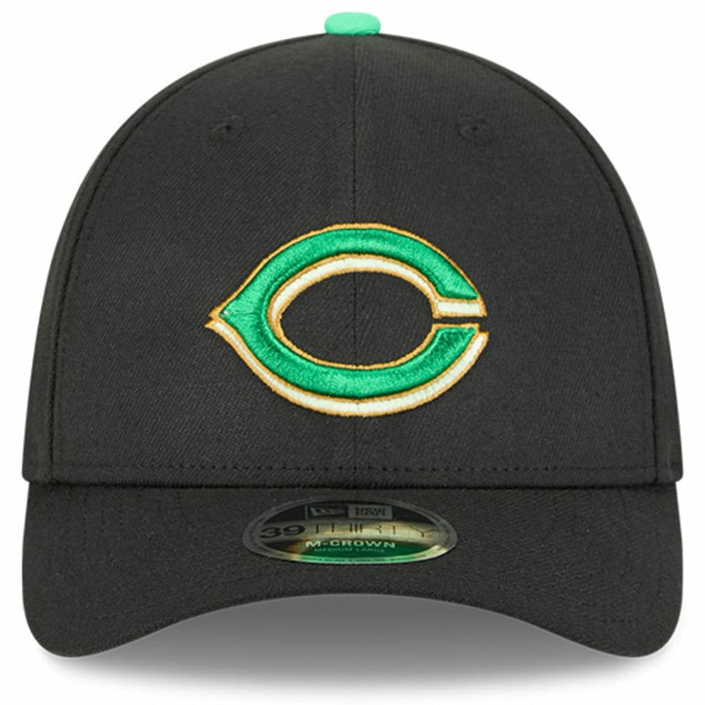 Cincinnati Reds New Era 2026 St. Patrick's Day 39THIRTY Flex Hat - Black Hats