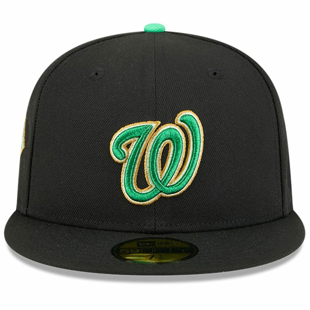 Washington Nationals New Era 2026 St. Patrick's Day 59FIFTY Fitted Hat - Black Hats