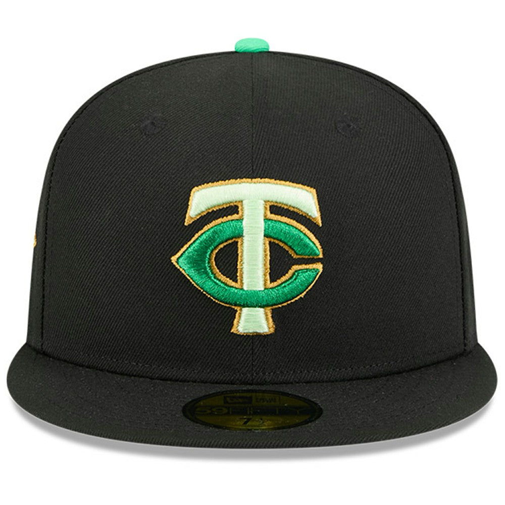 Minnesota Twins New Era 2026 St. Patrick's Day 59FIFTY Fitted Hat - Black Hats