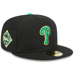 Philadelphia Phillies New Era 2026 St. Patrick's Day 59FIFTY Fitted Hat - Black Hats