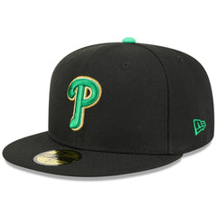 Philadelphia Phillies New Era 2026 St. Patrick's Day 59FIFTY Fitted Hat - Black Hats