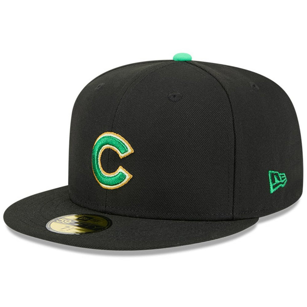 Chicago Cubs New Era 2026 St. Patrick's Day 59FIFTY Fitted Hat - Black Hats