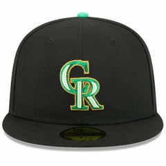 Colorado Rockies New Era 2026 St. Patrick's Day 59FIFTY Fitted Hat - Black Hats