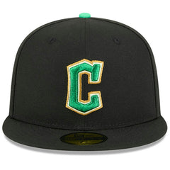 Cleveland Guardians New Era 2026 St. Patrick's Day 59FIFTY Fitted Hat - Black Hats