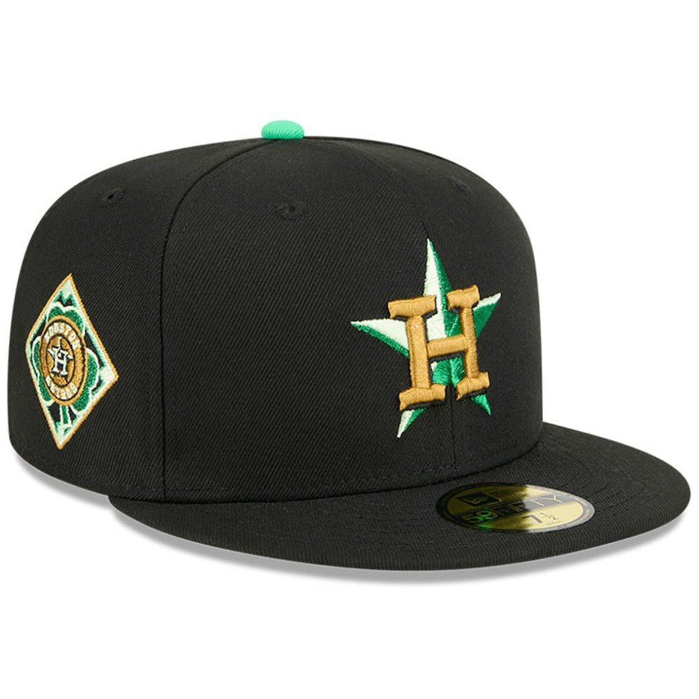 Houston Astros New Era 2026 St. Patrick's Day 59FIFTY Fitted Hat - Black Hats