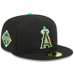 Los Angeles Angels New Era 2026 St. Patrick's Day 59FIFTY Fitted Hat - Black Hats