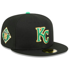 Kansas City Royals New Era 2026 St. Patrick's Day 59FIFTY Fitted Hat - Black Hats