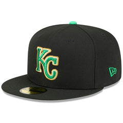 Kansas City Royals New Era 2026 St. Patrick's Day 59FIFTY Fitted Hat - Black Hats