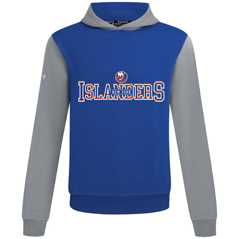 NHL New York Islanders Levelwear Ultimate Journey Pullover Hoodie - Royal/Gray