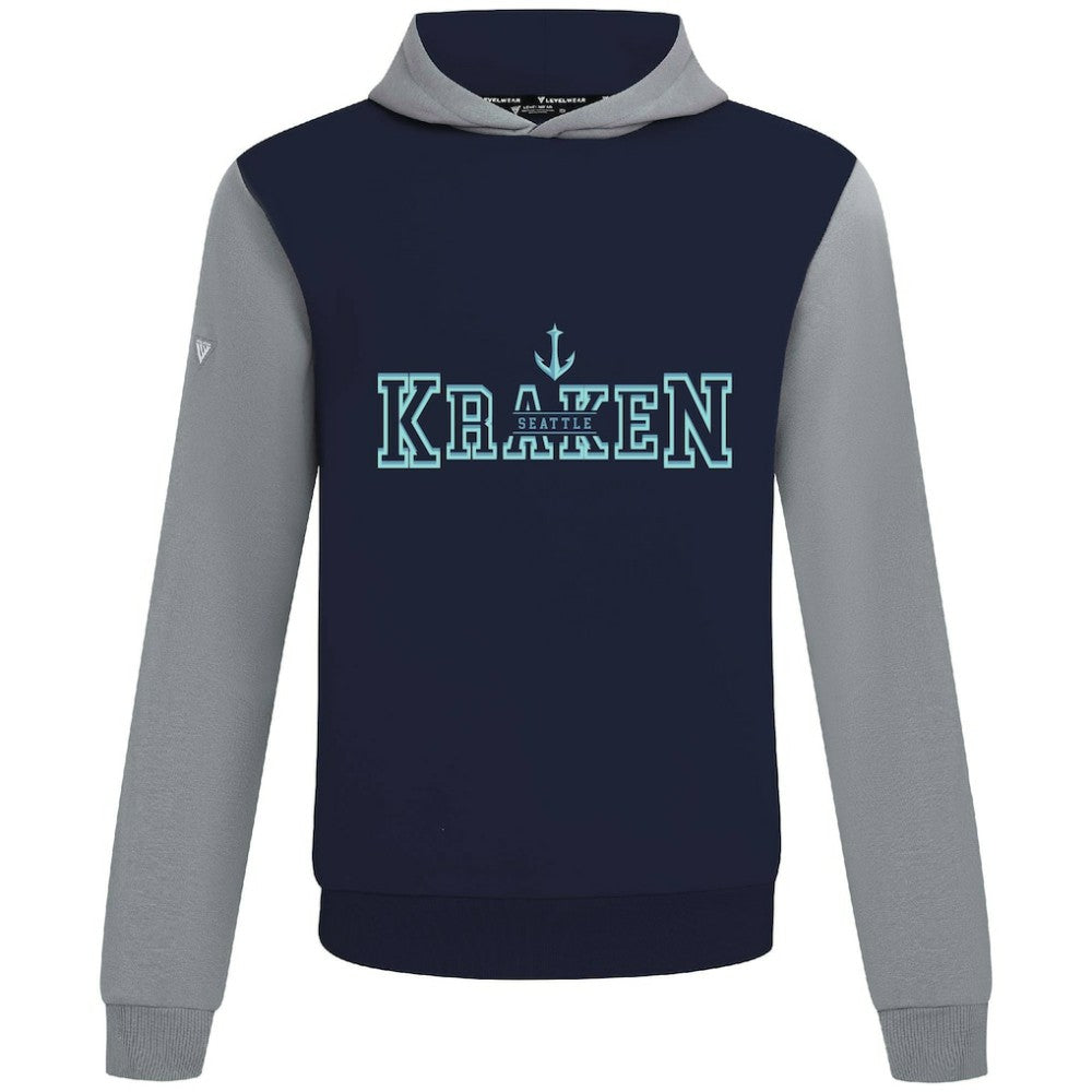 NHL Seattle Kraken Levelwear Ultimate Journey Pullover Hoodie - Deep Sea Blue/Gray