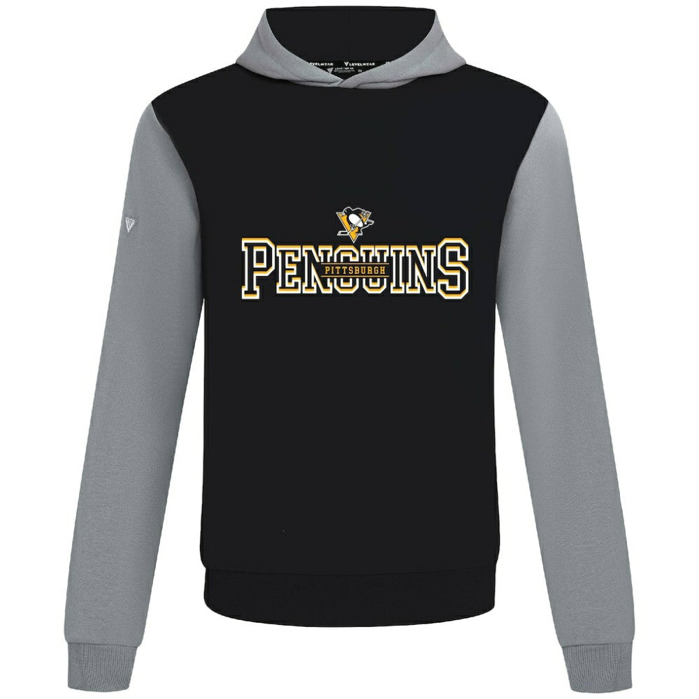 NHL Pittsburgh Penguins Levelwear Ultimate Journey Pullover Hoodie - Black/Gray