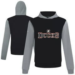 NHL Anaheim Ducks Levelwear Ultimate Journey Pullover Hoodie - Black/Gray