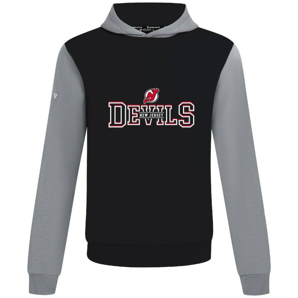 NHL New Jersey Devils Levelwear Ultimate Journey Pullover Hoodie - Black/Gray