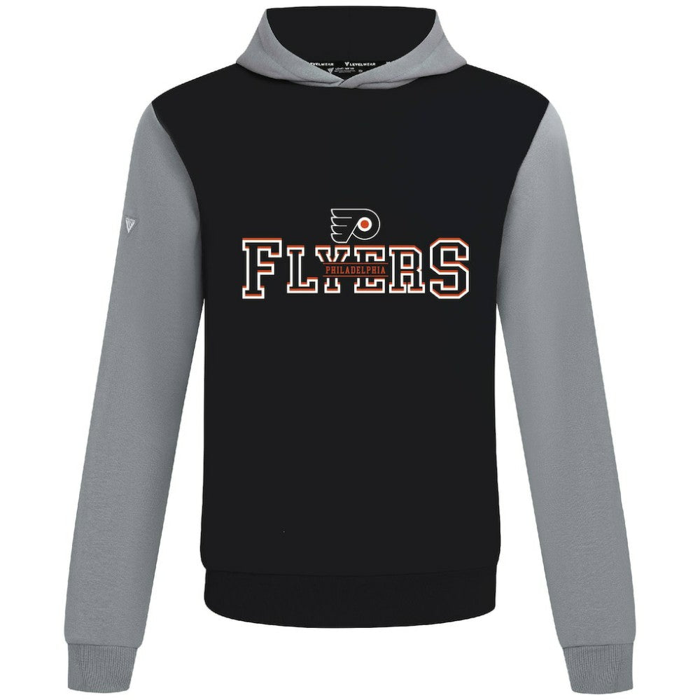 NHL Philadelphia Flyers Levelwear Ultimate Journey Pullover Hoodie - Black/Gray