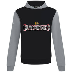 NHL Chicago Blackhawks Levelwear Ultimate Journey Pullover Hoodie - Black/Gray