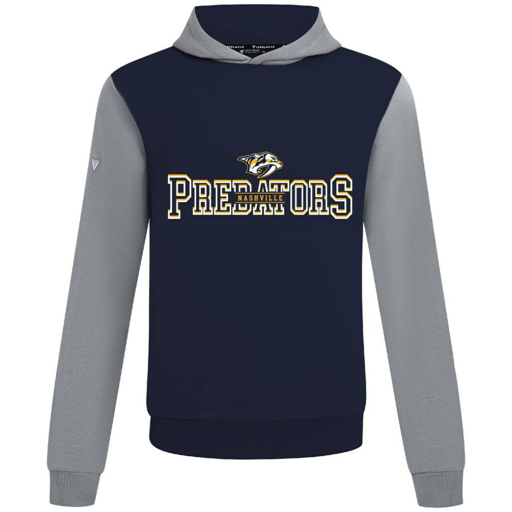 NHL Nashville Predators Levelwear Ultimate Journey Pullover Hoodie - Navy/Gray