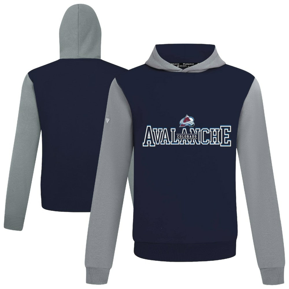 NHL Colorado Avalanche Levelwear Ultimate Journey Pullover Hoodie - Navy/Gray