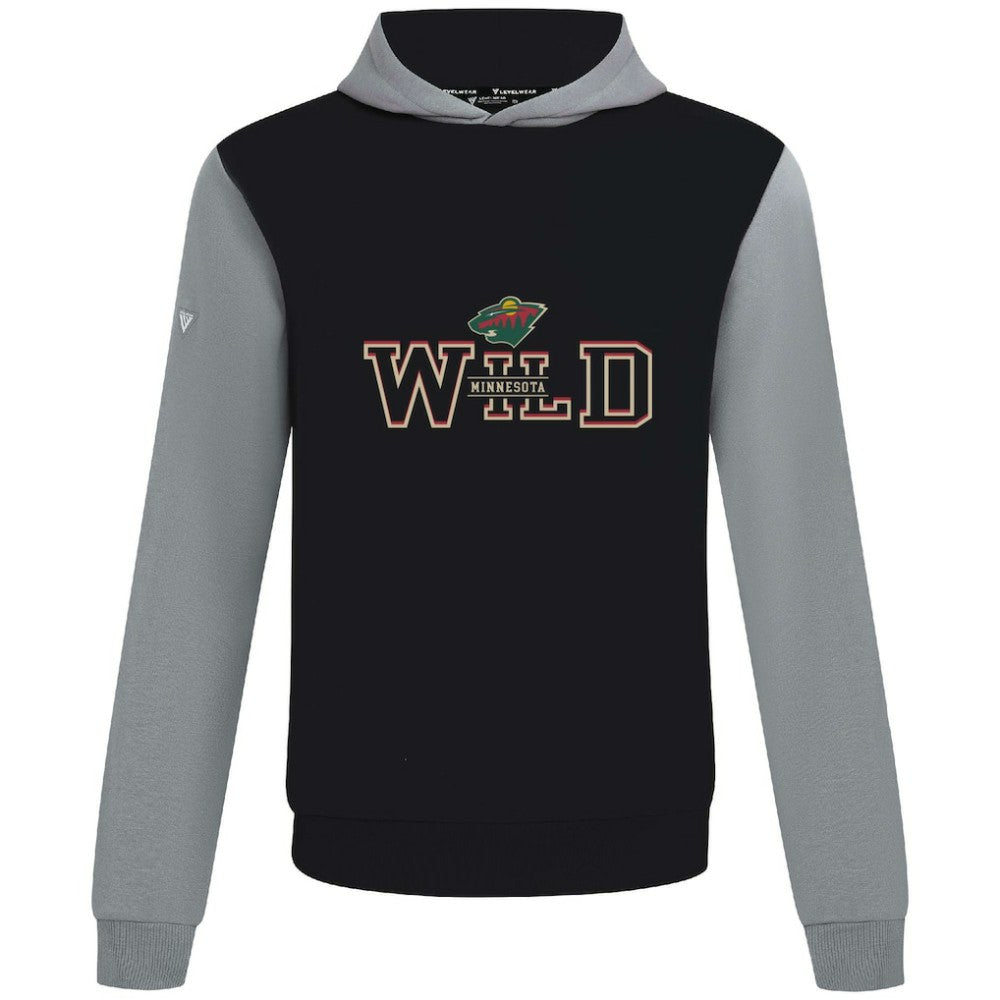 NHL Minnesota Wild Levelwear Ultimate Journey Pullover Hoodie - Black/Gray