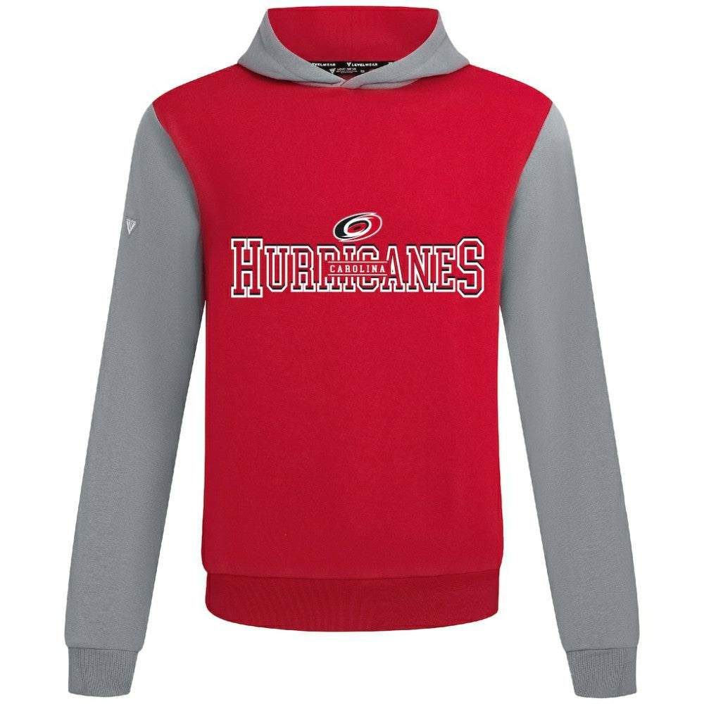 NHL Carolina Hurricanes Levelwear Ultimate Journey Pullover Hoodie - Red/Gray